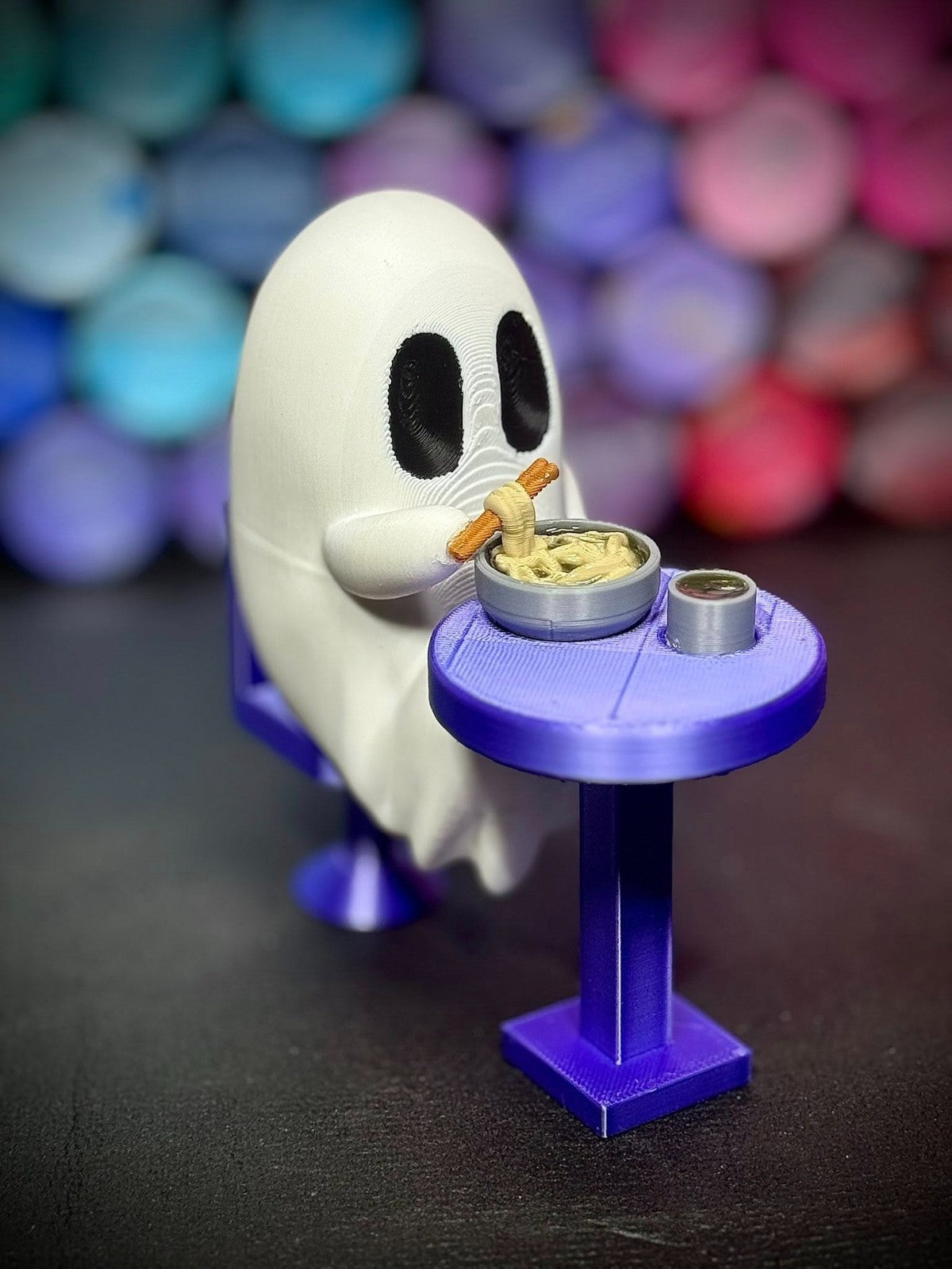 Ramen Boodles - Cute Noodle Soup Ghost Figurine (unpainted)