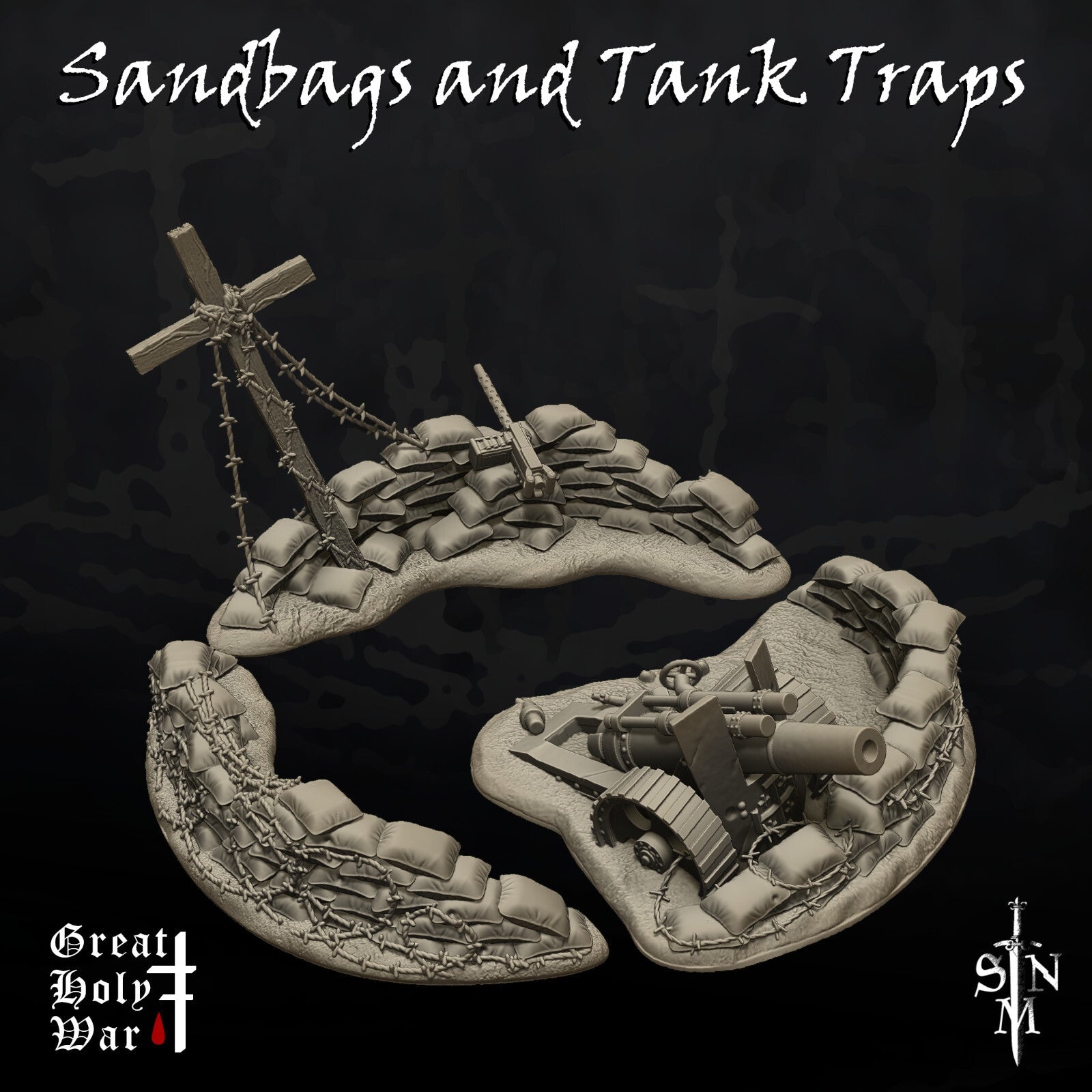 Great Holy War - Sandbags and Tank Traps - Crusading Trenches