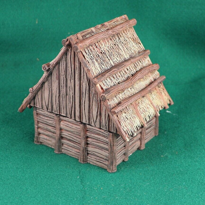 Tool Shed with Slide in Walls - Small Hut Terrain - Thatch Building - Work House