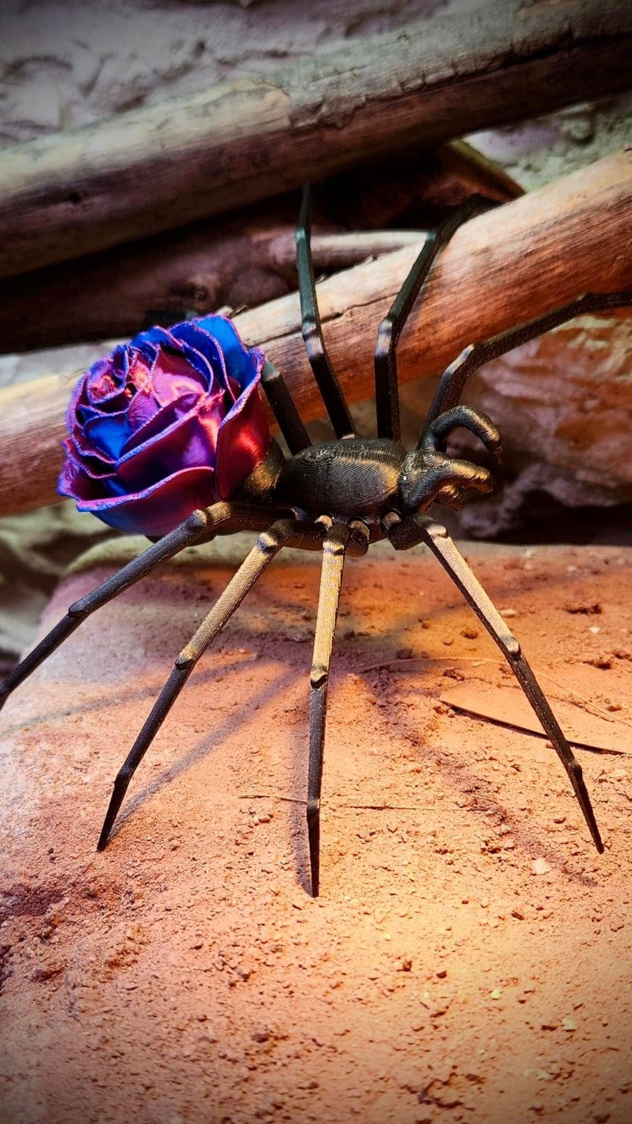 Rose Spider - 3D Printed Spider Home Decoration (unpainted)
