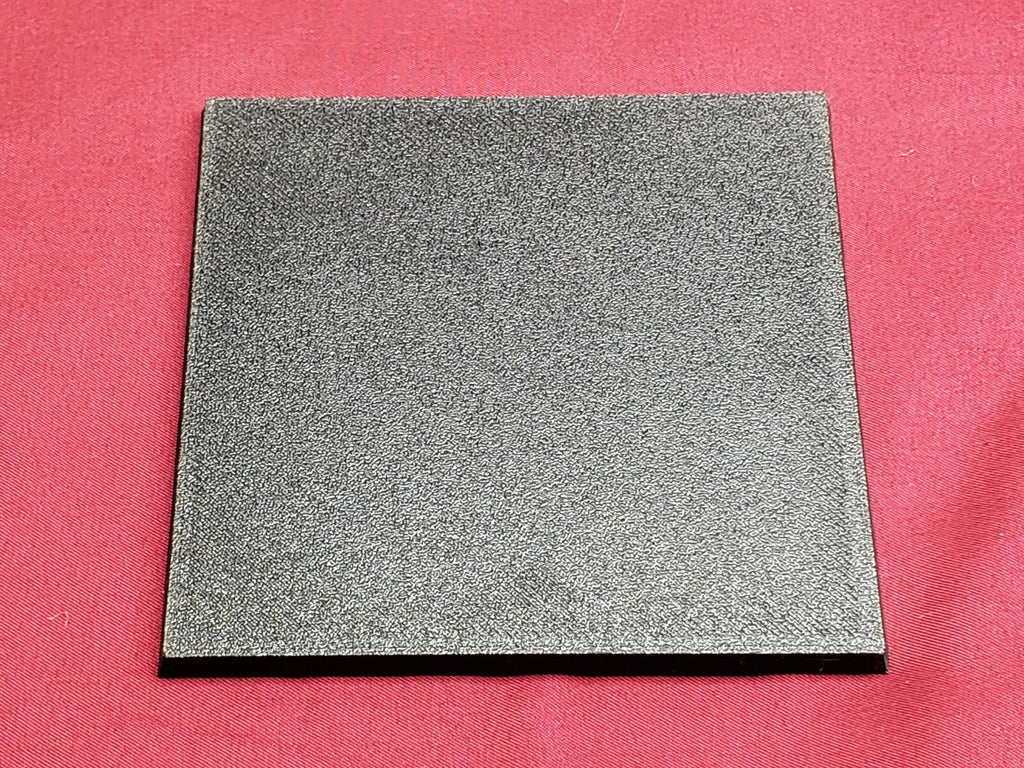 100mm Square Bases - Plain Beveled Bases - Wargaming Old School Bases