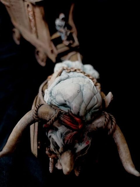 Merchant Wagon and Dire OX - Cart and Horned Bull - Animal Hitch - Taurus