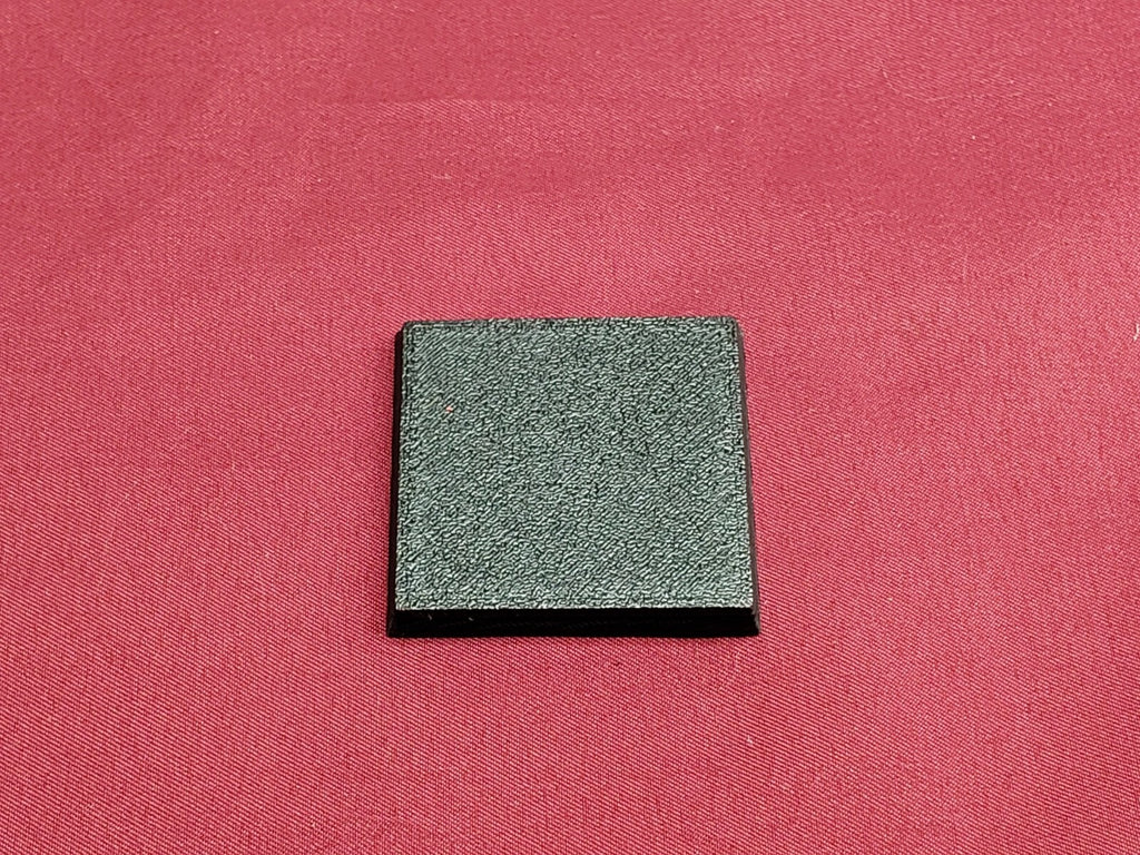 40mm Square Bases - Plain Beveled Bases - Wargaming Old School Bases