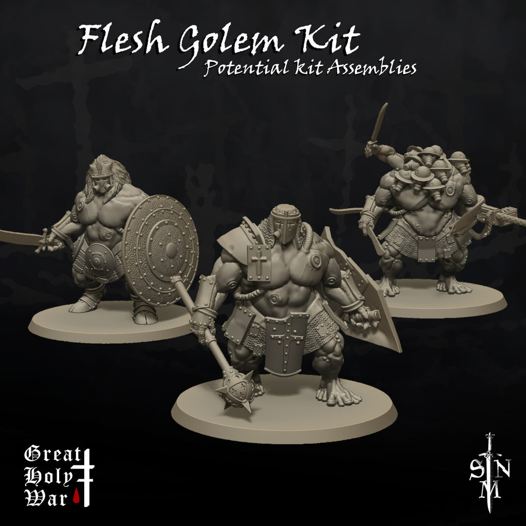 Trench Crusaders - Flesh Golem Kit - Sultinate - Black Grail