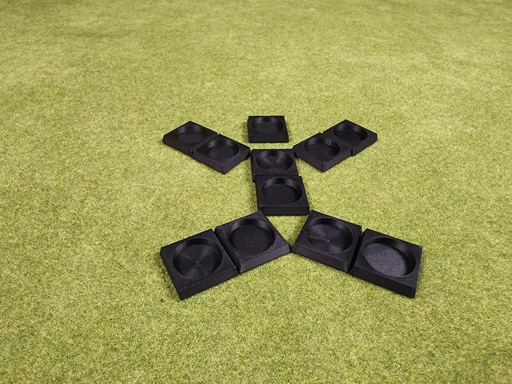20mm Round to 30mm Square Base Adapters - Base Conversions Wargaming Old World