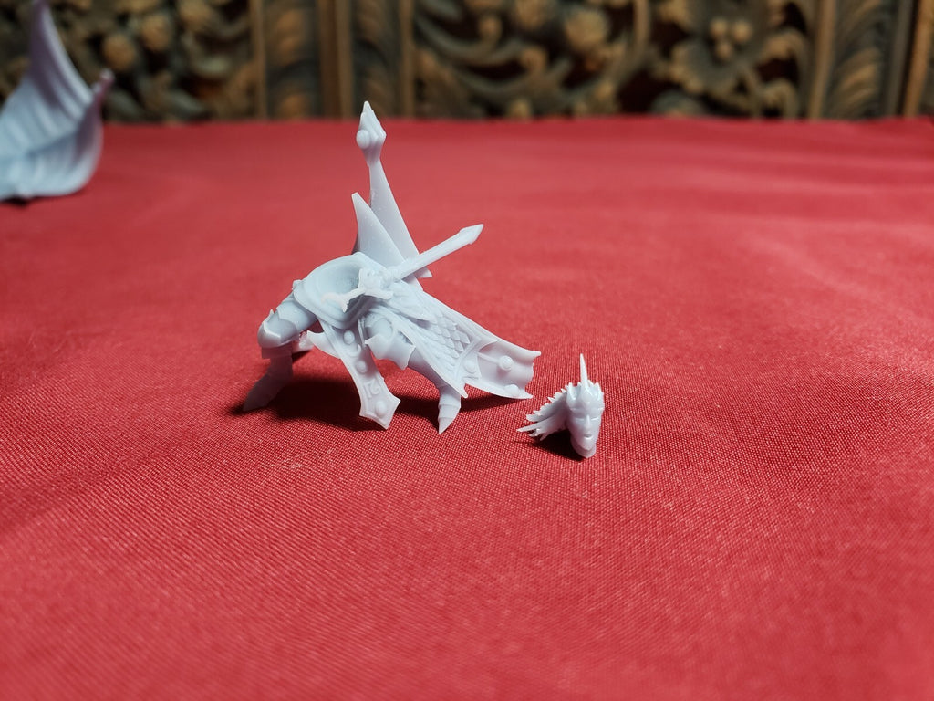 Elven Lord Mounted on Dragon