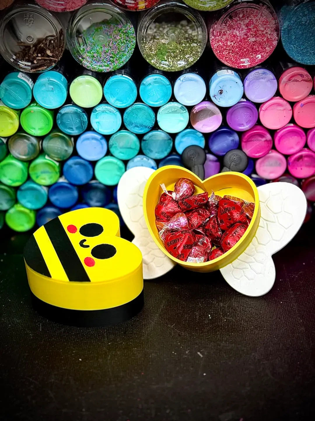 Bee Mine - Candy Box, Magnet, or Keychain (unpainted)