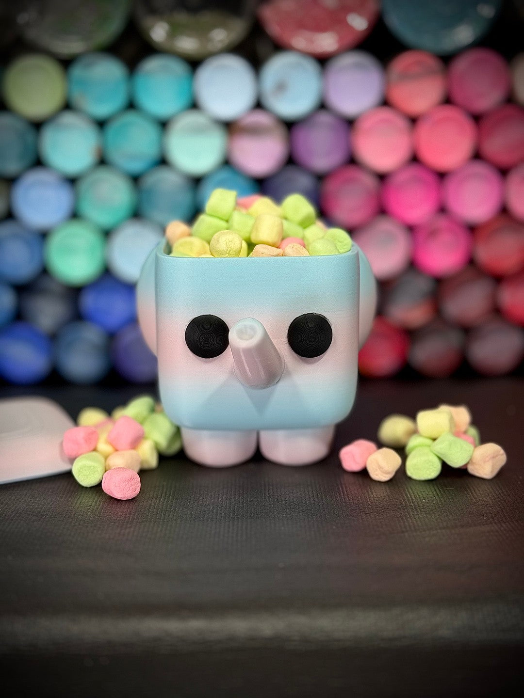 Marshmallow-phant Box - Cute Elephant Container (unpainted)