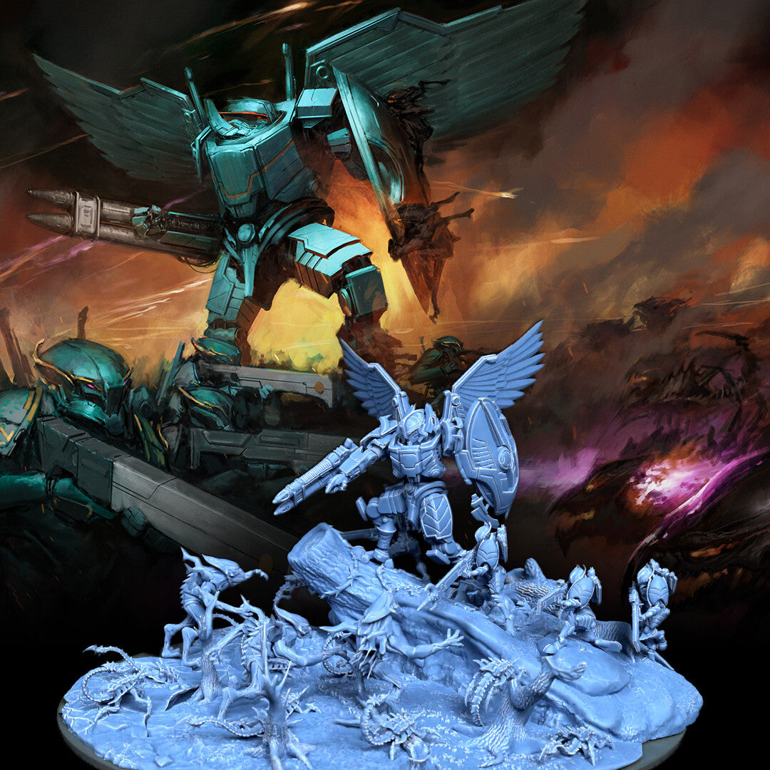 Hold the Line – Cinematic 3D printable sci-fi diorama