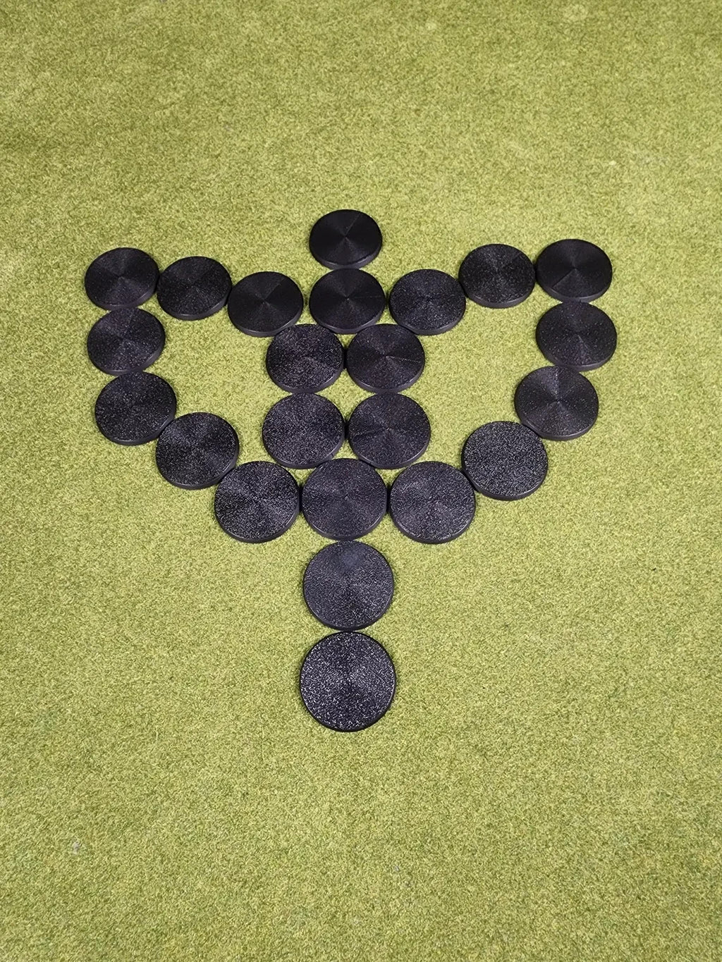 40mm Round Bases - Plain Beveled Bases - Wargaming Old School Bases