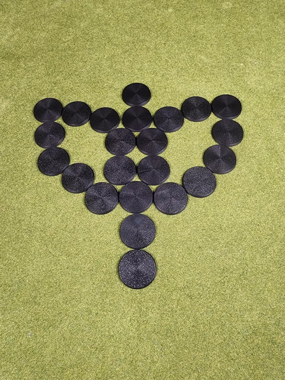 40mm Round Bases - Plain Beveled Bases - Wargaming Old School Bases