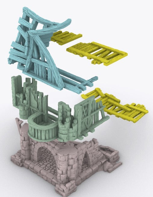 Timber Frame Ruin #3 Terrain Building