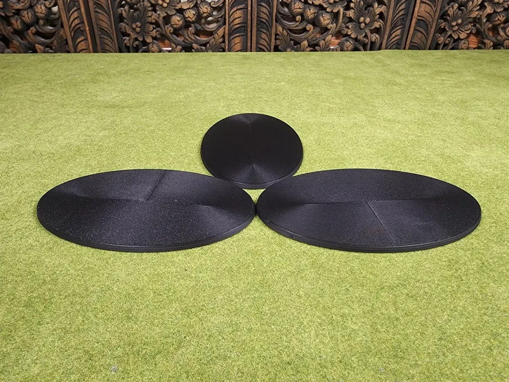 170x105mm Oval Bases - Plain Beveled Bases - Wargaming Old School Bases