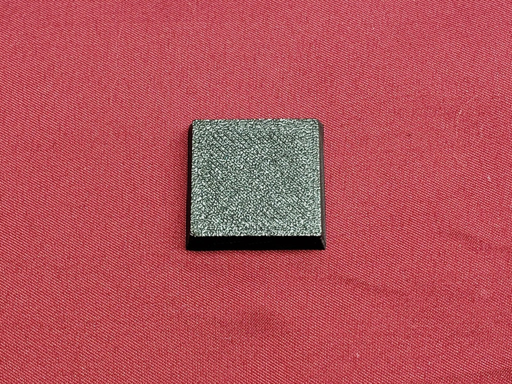 25mm Square Bases - Plain Beveled Bases - Wargaming Old School Bases