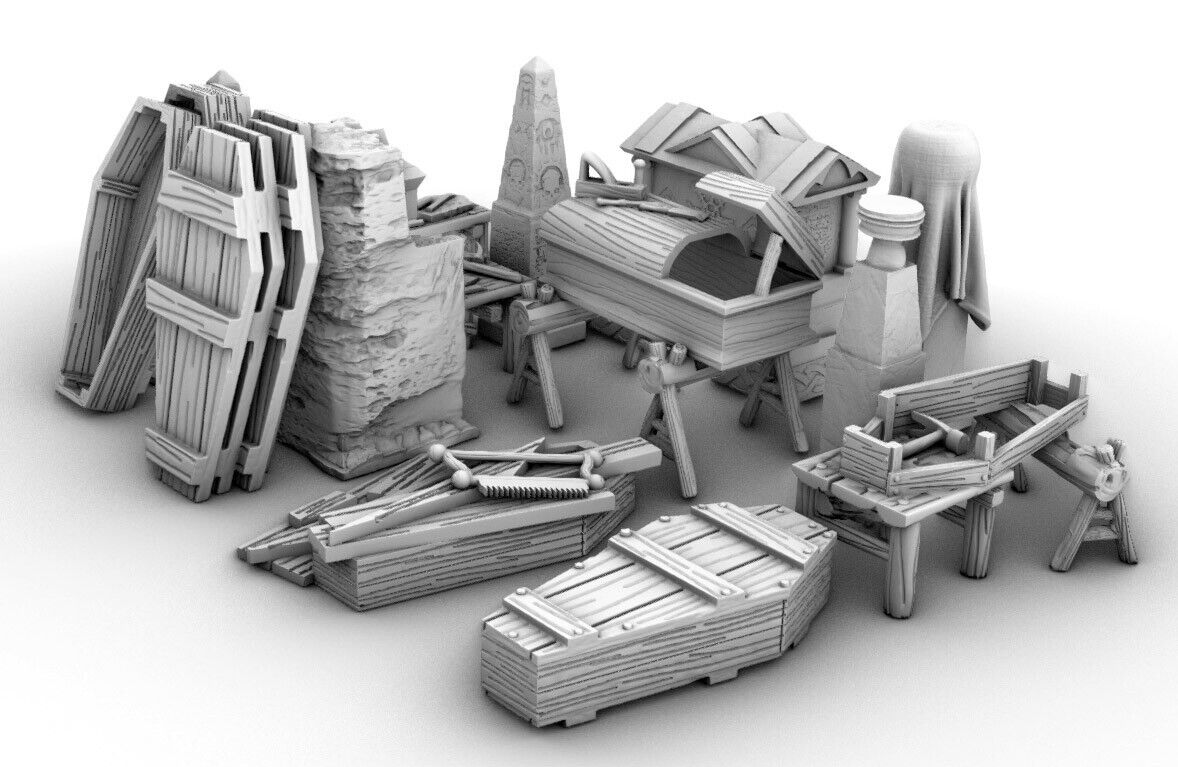 Grave and Coffin Maker Workshop - Casket Carving Tool Shop - Funeral Hardware