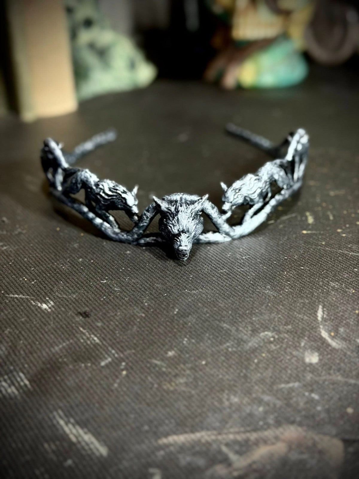 Wolf Tiara - Cosplay - DnD Gift - Renaissance Crown (unpainted)