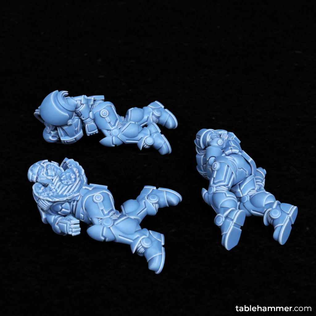 Corpses, crashes, casualties - Human super soldiers