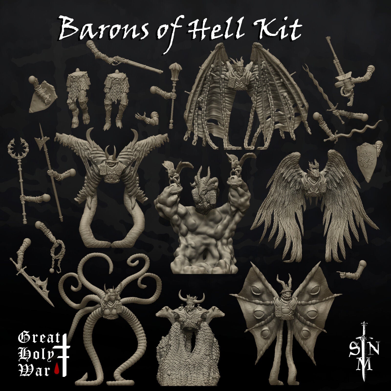 Barons of Hell Kit - Demonic Avatars of Sin - Seven Headed Serpent Amazing Proxy