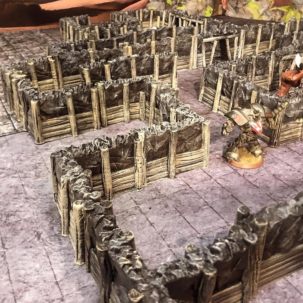 Interior Mine Walls15 Walls, modular with 6x2mm Magnet Slots
