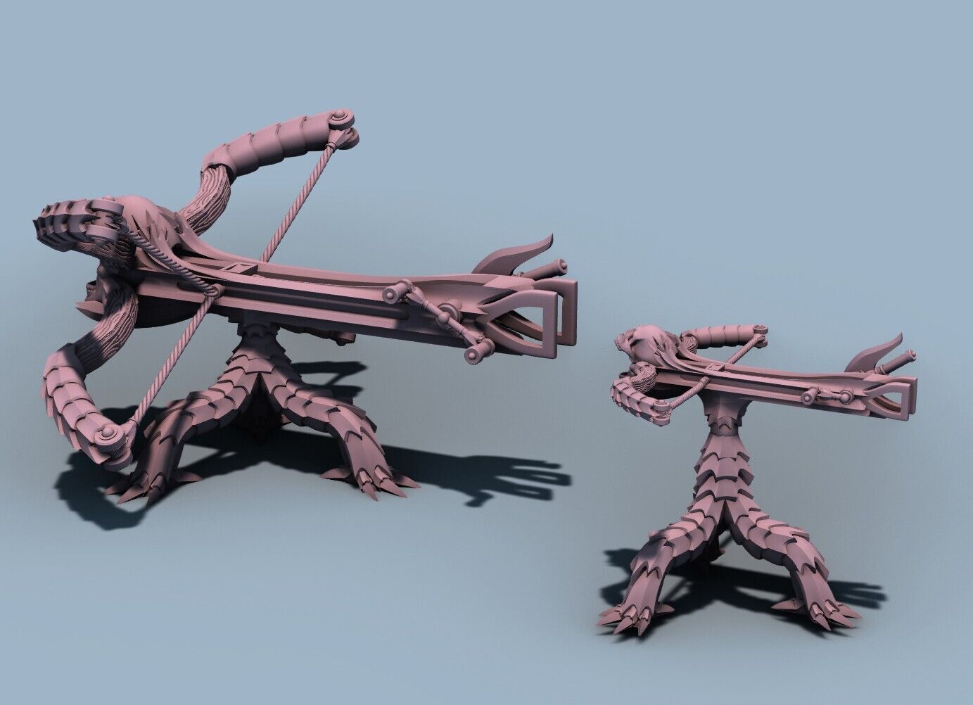 Dark Elf Underdark Ballista - Mini Shooter with Arrow - Small Archery Weapon