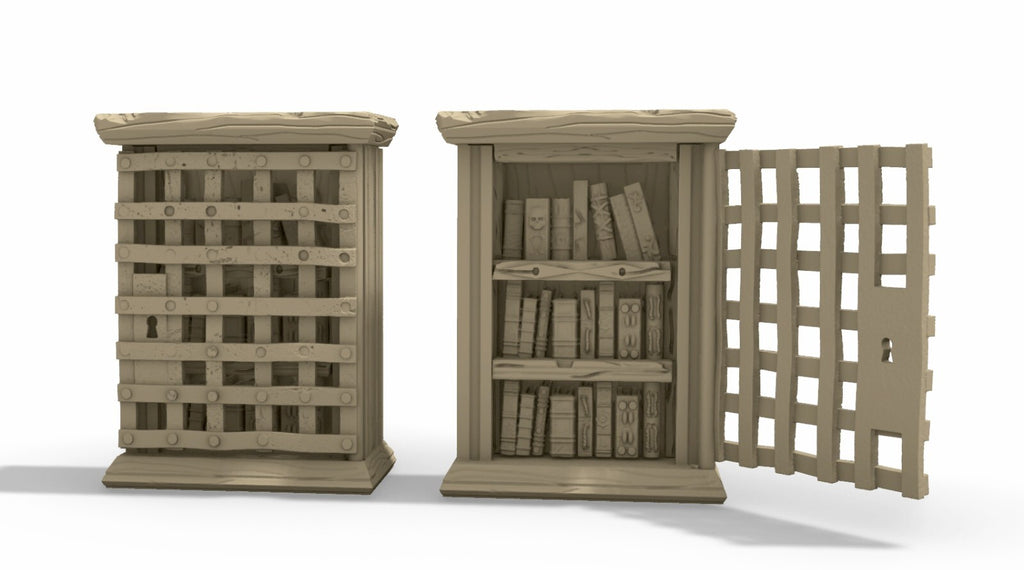 Library Scatter - Bookshelves - Astronomy Pieces - Maps - Globes - Scrolls