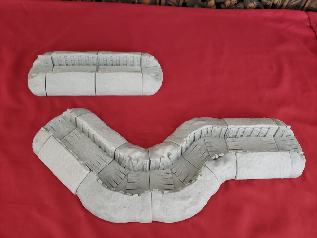 Tabletop Trench Terrain - Modular Trench Kit - Trench Segments for Crusade