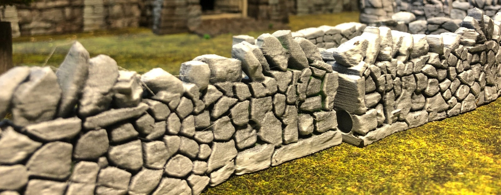Dry Stone Wall - Rock Barrier Terrain -