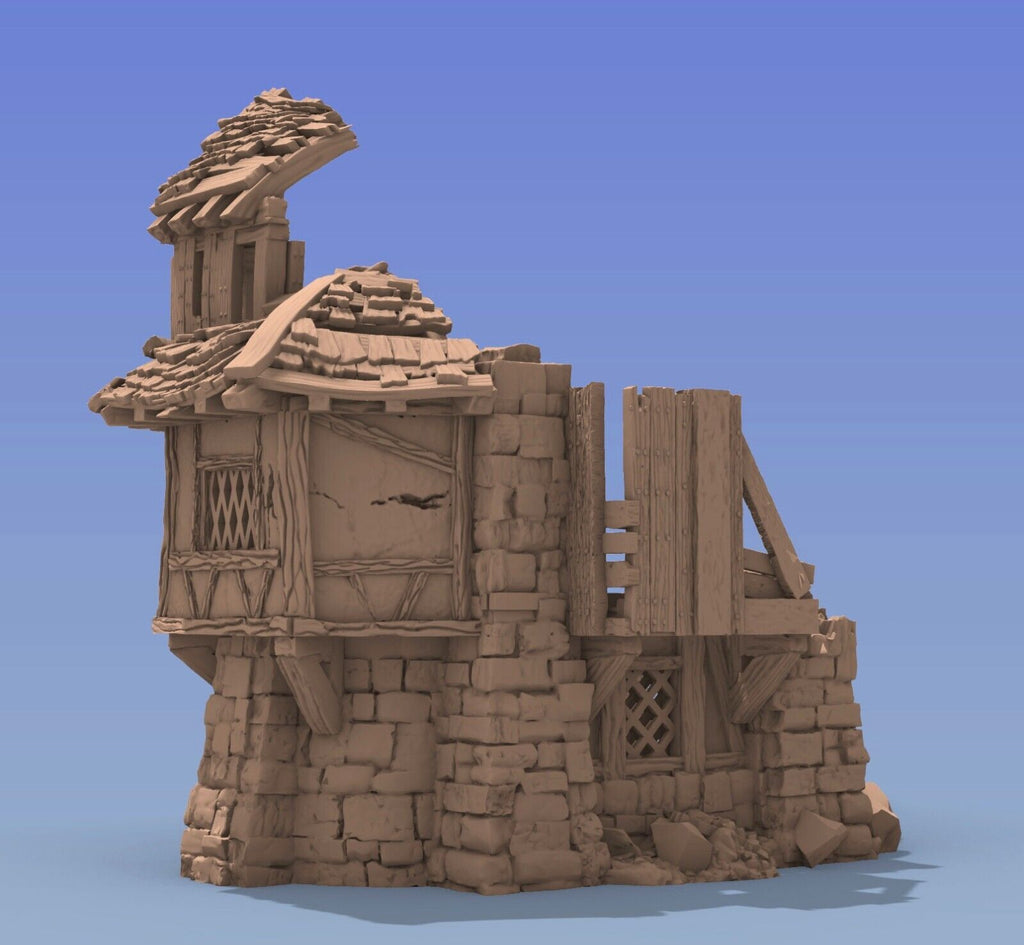 Timber Frame Ruin #1 Terrain Building