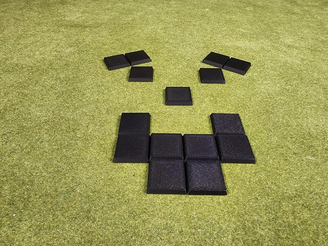 30x30mm Square Bases - Plain Beveled Bases - Wargaming Old School Bases