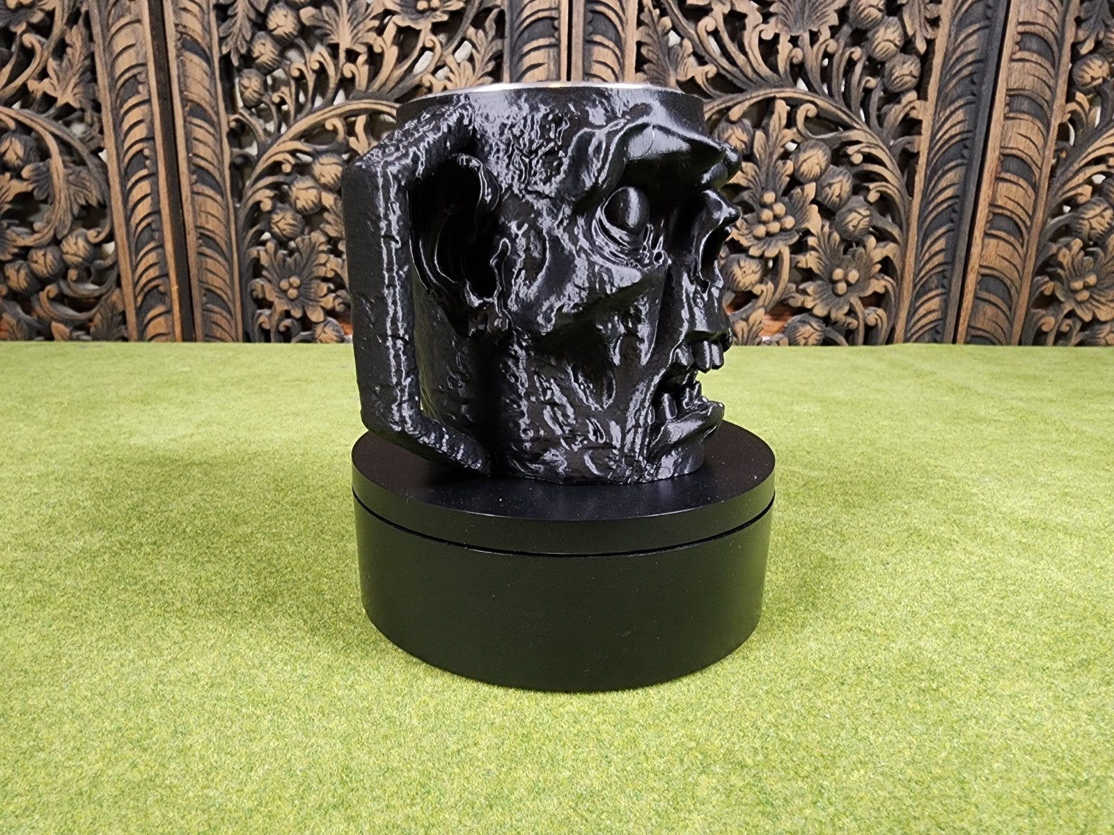 Zombie Cup - Frankenstein's Mug on a Mug - Halloween Mug (unpainted)