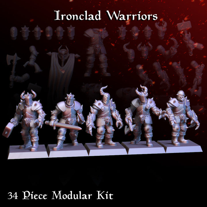 Ironclad Warriors - Chaos Loving Warriors - Dark Knights on Foot - Spike armor