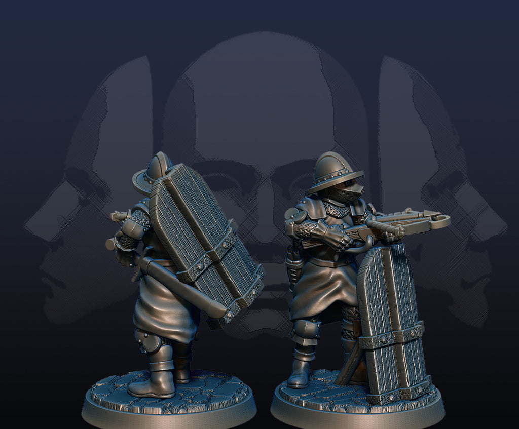 Glassian Crossbowmen - Pavise Crossbowmen Infantry