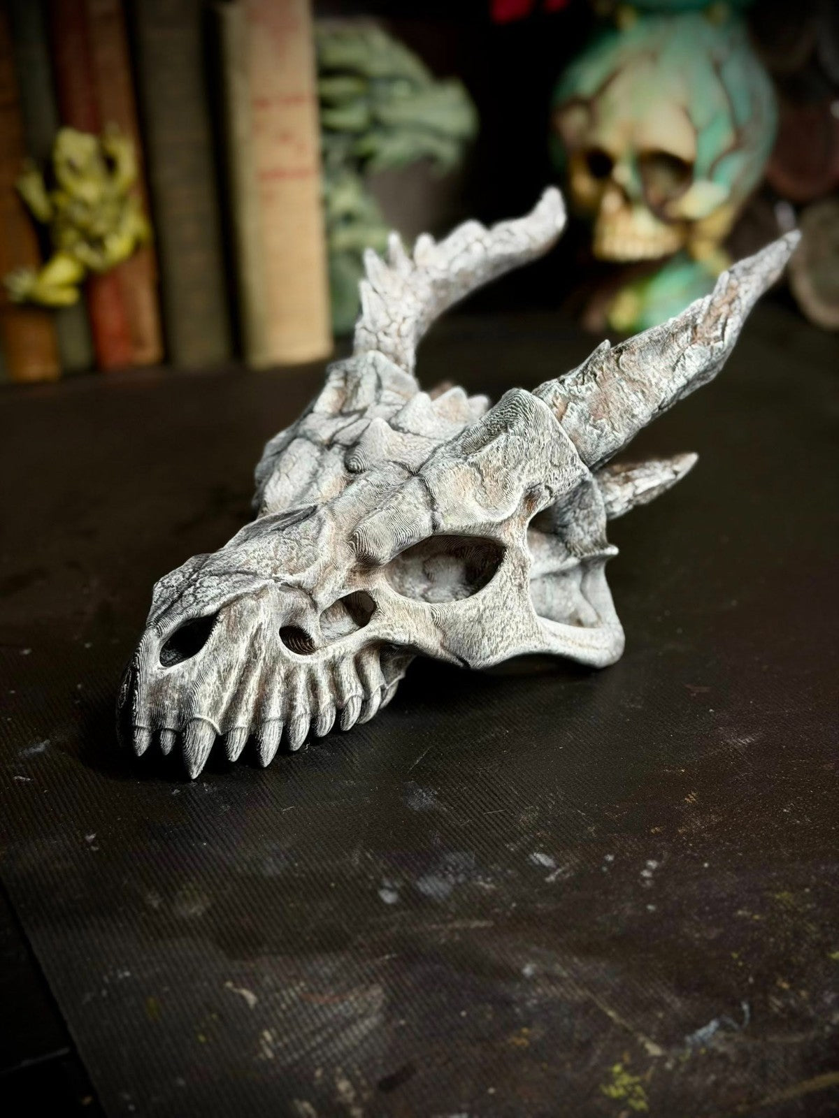 Dragon Skull Shoulder Pauldron - Cosplay - Fantasy (unpainted)