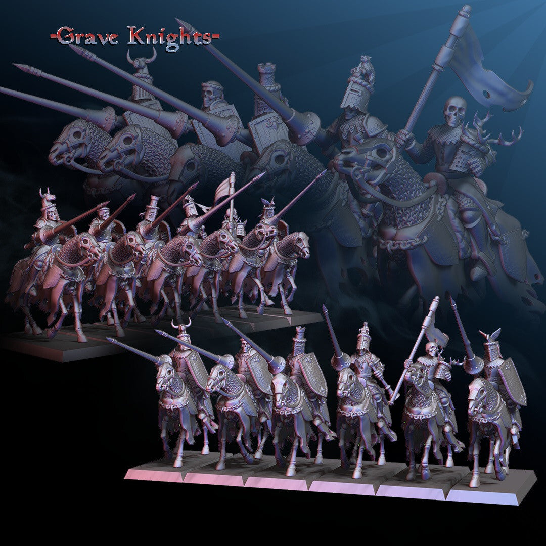 Grave Knights - Undead Knights - Skeletal Lancers - Vampires