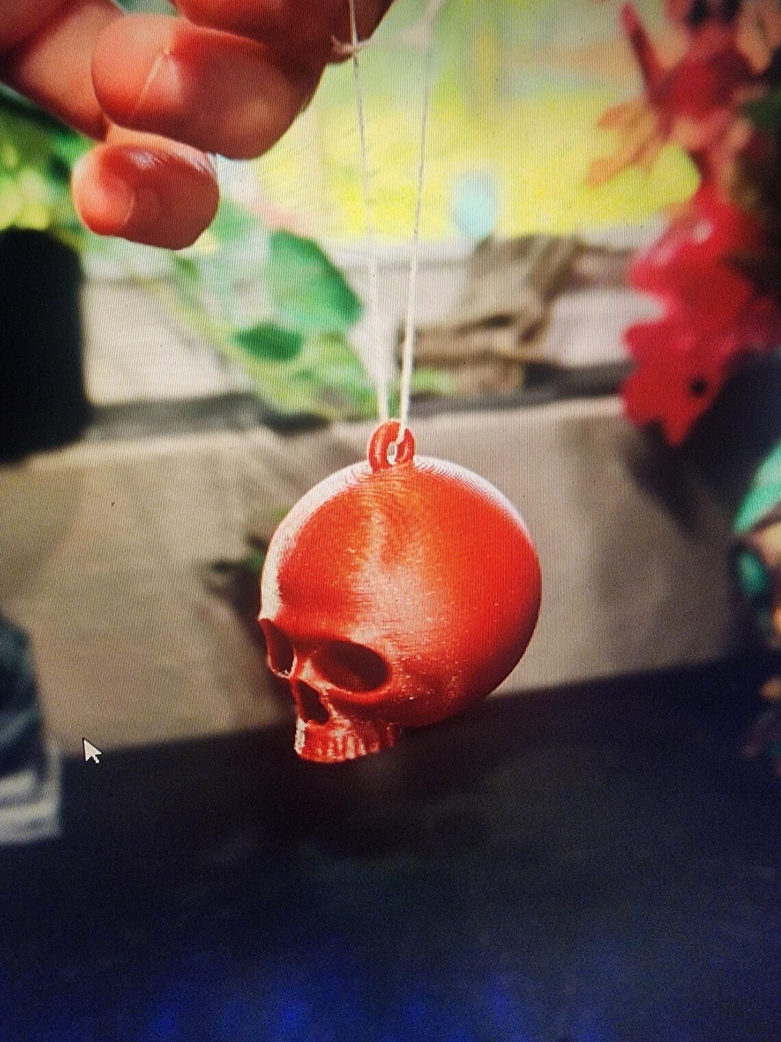 Skull Christmas Tree Ornament - Halloween Christmas Gift (unpainted)
