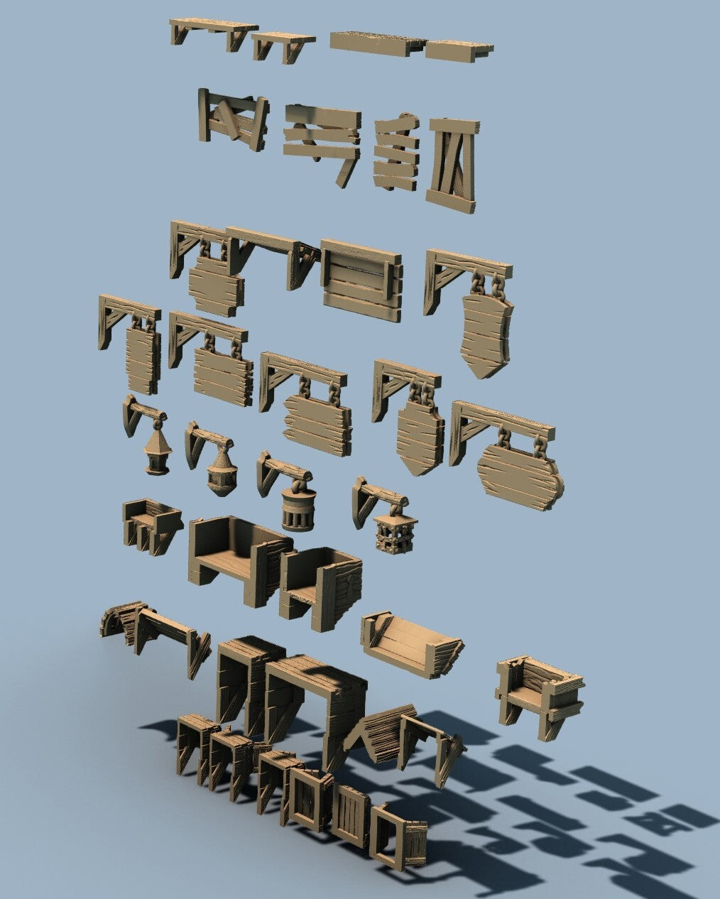 Timber Frame Row Houses   with Bits - Home Units for Village or Hamlet
