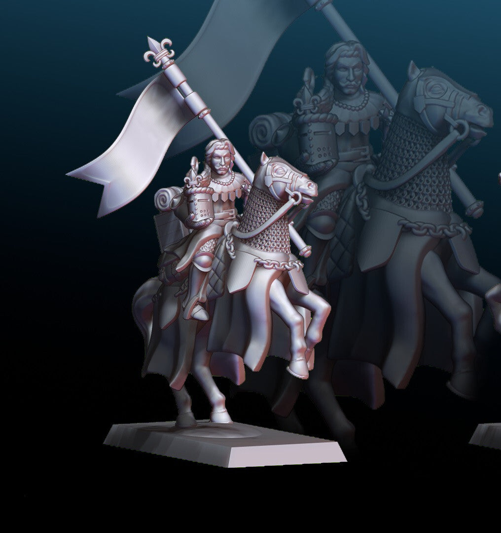 Lord of the Quest - Knight with Flag - Battle Standard