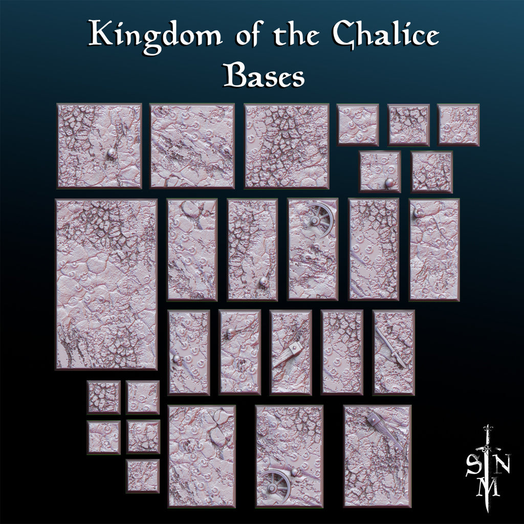 Kingdom of the Chalice Bases - Square Resin Bases