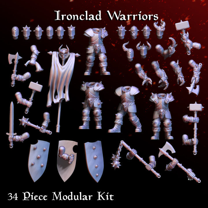 Ironclad Warriors - Chaos Loving Warriors - Dark Knights on Foot - Spike armor
