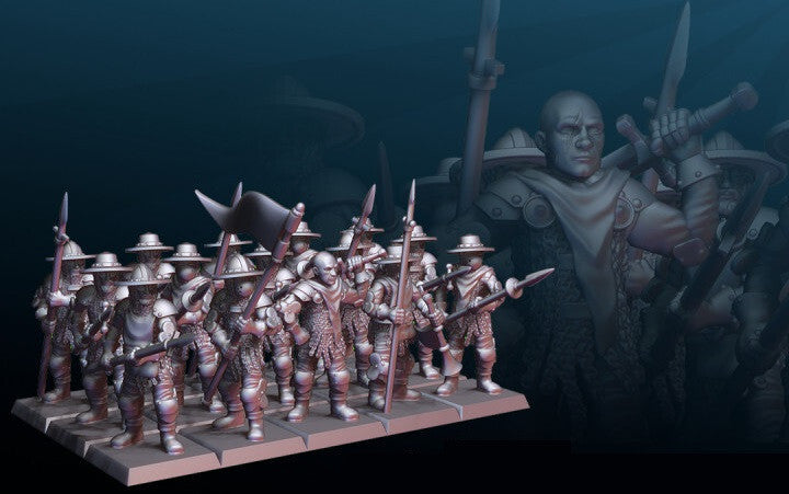 Levy Soldiers - Human Spear Militia - Militia Infantry