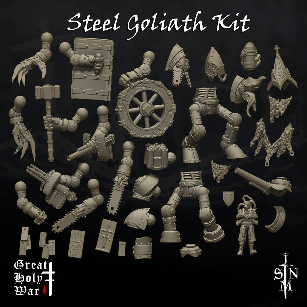 Great Holy War: Steel Goliath Kit - Anchorite - War Wolf - Trenched Crusading
