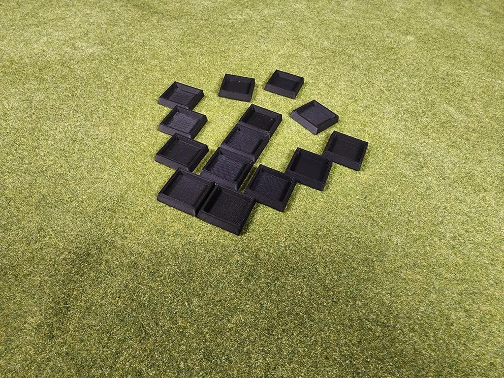 20mm Square to 25mm Square Base Adapters - Base Conversions Wargaming