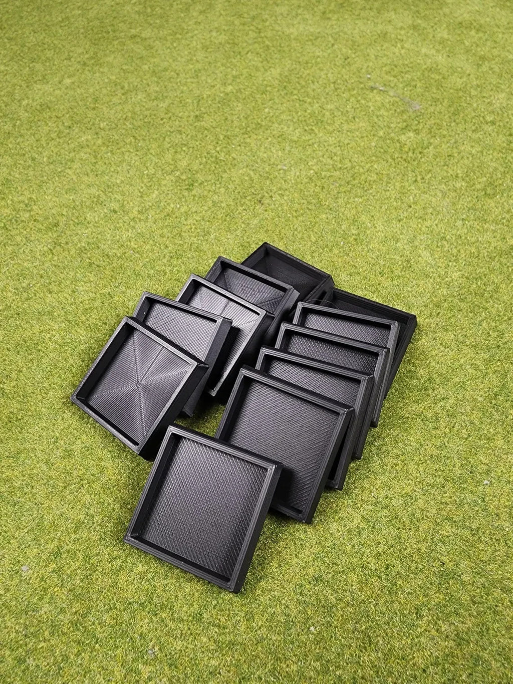 25mm Square to 30mm Square Base Adapters - Base Conversions Wargaming Old School