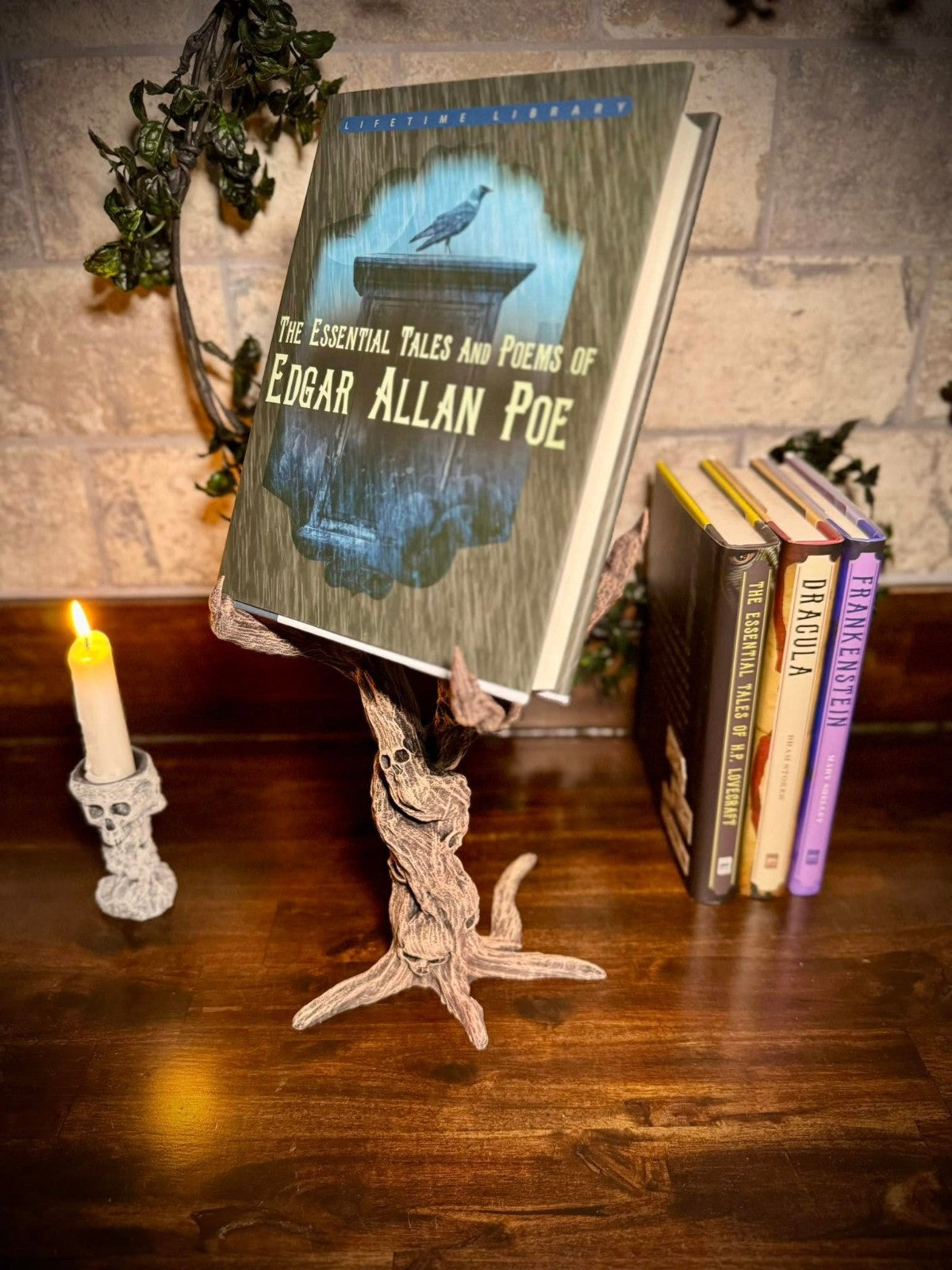 The Forbidden Book Holder - Scary DnD Desk Mounted Tablet Holder (unpainted)