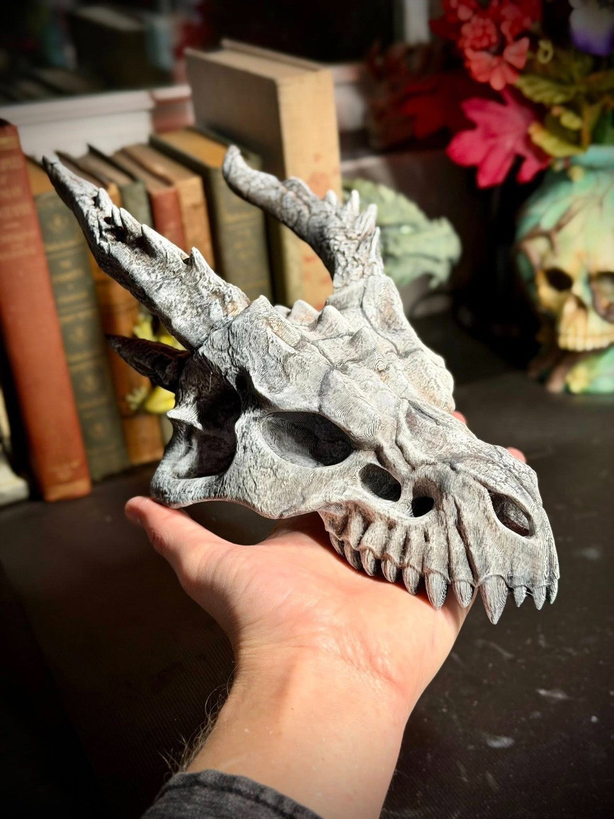 Dragon Skull Shoulder Pauldron - Cosplay - Fantasy (unpainted)