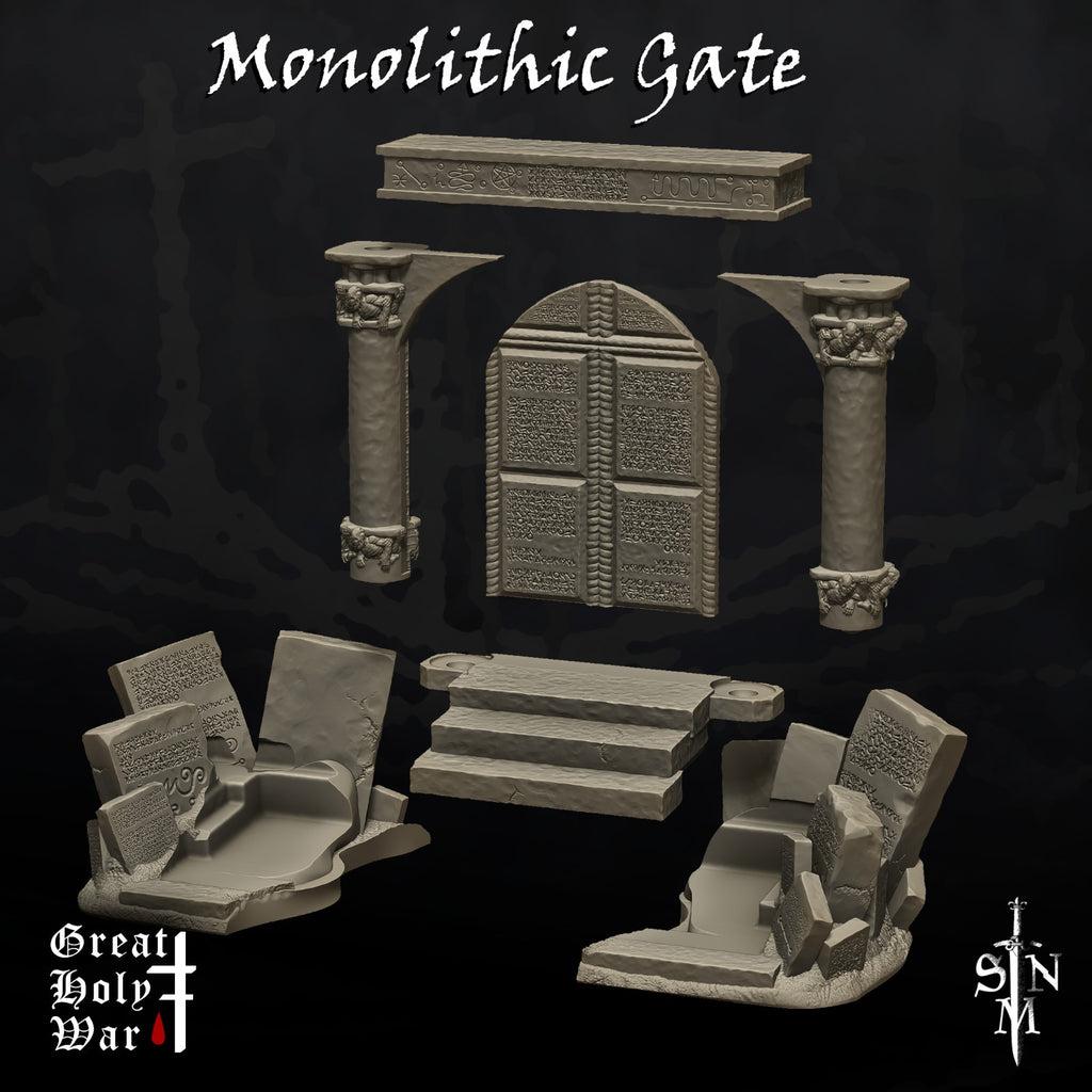 Great Holy War Monolithic Gate - Chaos Portal - Demonic Gateway - Necromantic