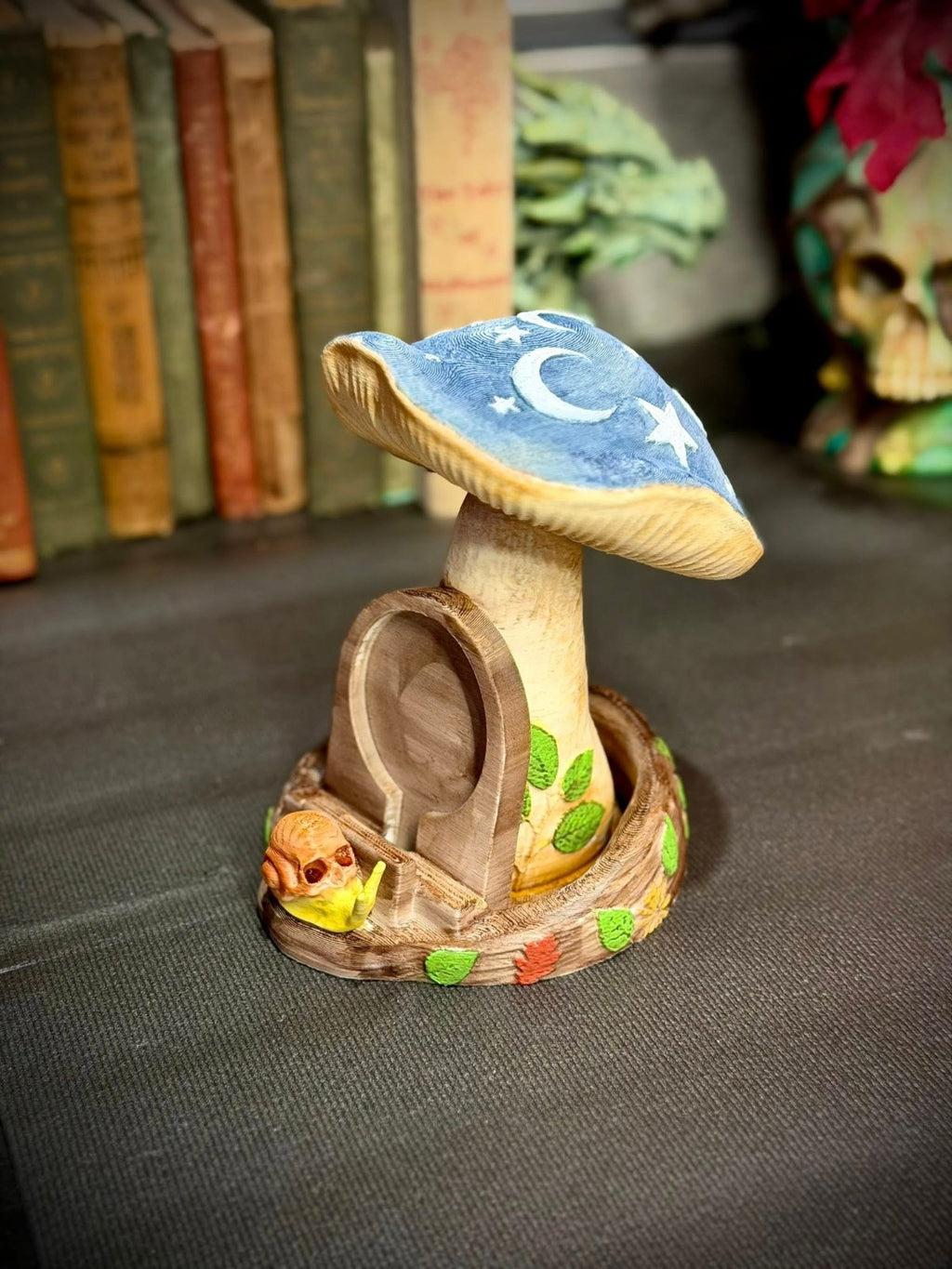 Whimsical Goth Phone Charging Stand - Fantasy Decor (unpainted)