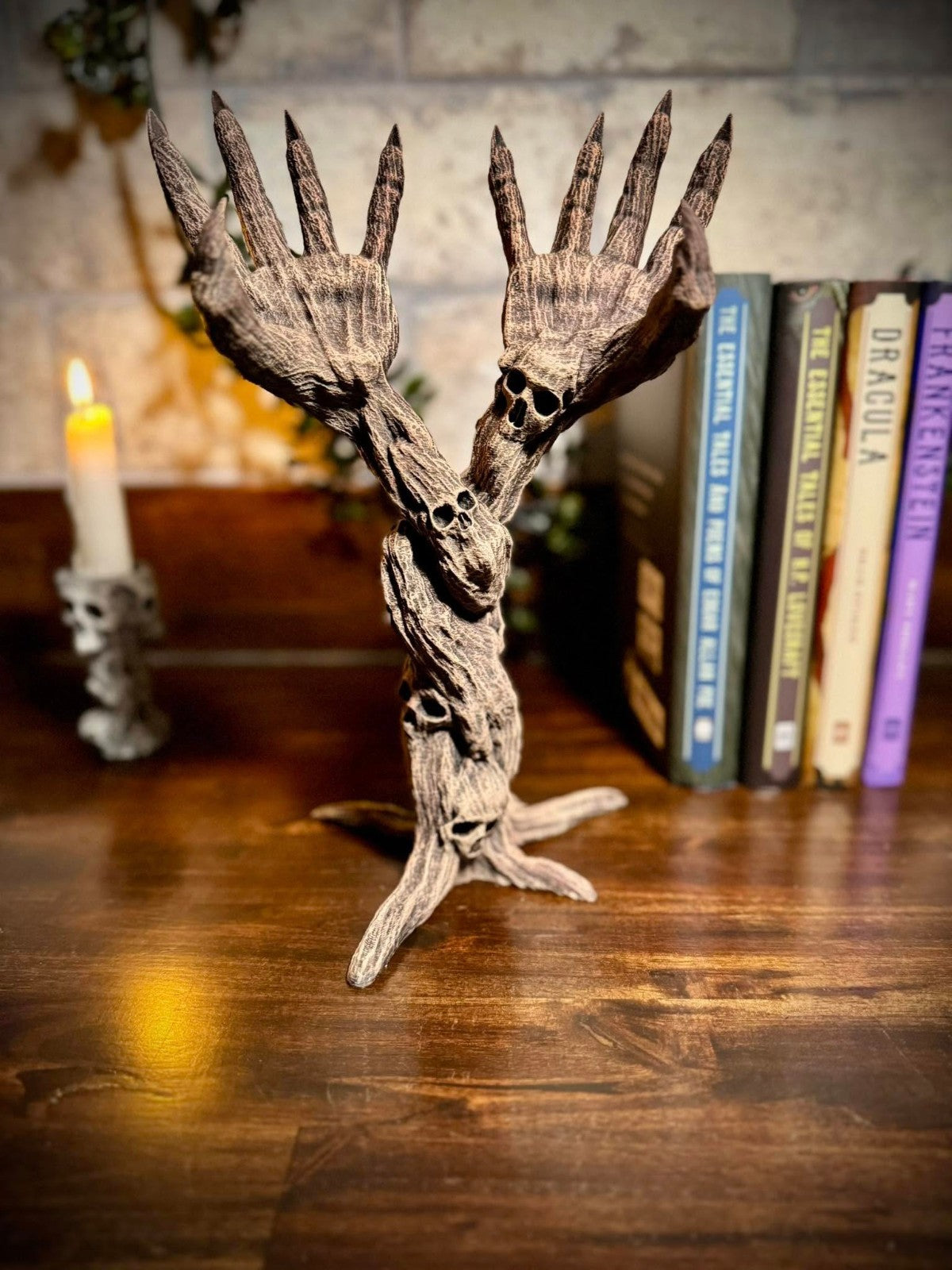 The Forbidden Book Holder - Scary DnD Desk Mounted Tablet Holder (unpainted)