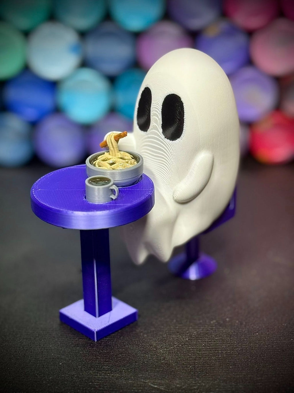 Ramen Boodles - Cute Noodle Soup Ghost Figurine (unpainted)