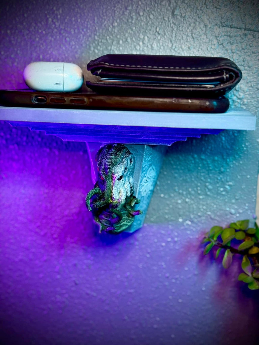 Chthulhu Mini Shelf - Wallet Phone Keys Check From The Void (unpainted)